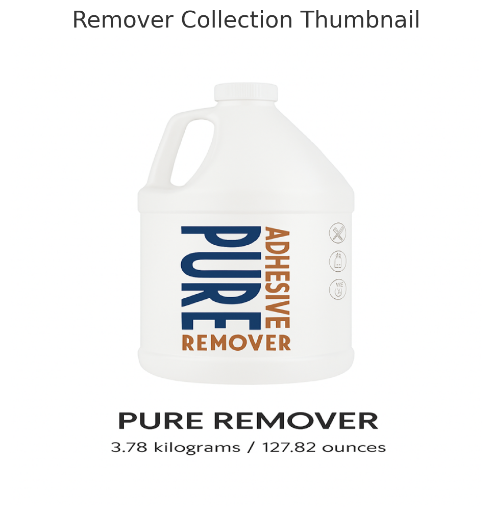 One-gallon bottle of Pure Remover adhesive cleaner for wigs and toppers