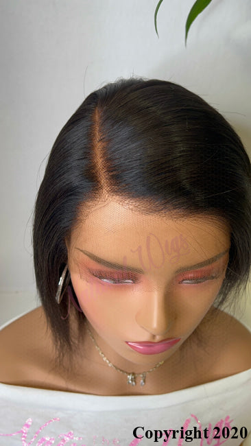 Brazilian Virgin Hair 8” Natural Color - Louise
