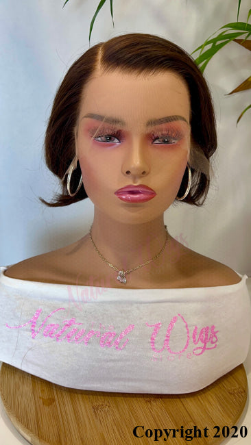 Carien - 8 ’Inch Brazilian Lace Front / Color 4 Size Small Ready To Ship