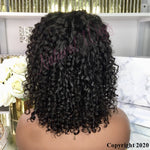 Indian Remy 13 X 6 Human Hair Front Lace Wig Curly (2038)