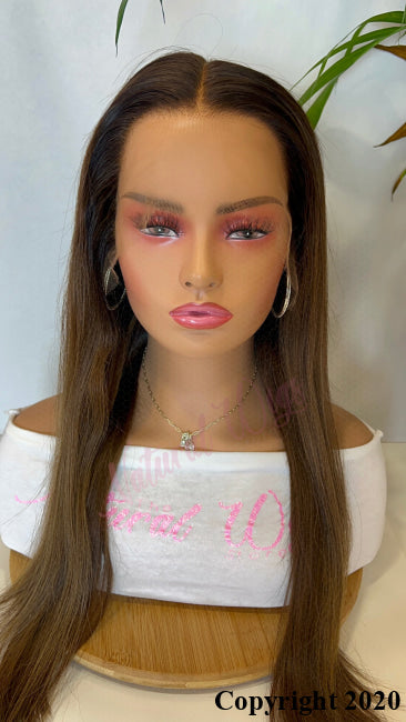 Janet 18’ Inch Brazilian N309 18 Inches Hd Lace Ombre / Size Medium Ready To Ship