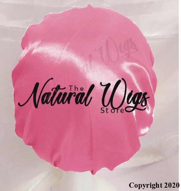 Oversized satin bonnet for wigs and natural hair – soft sleep cap from Natural Wigs Store