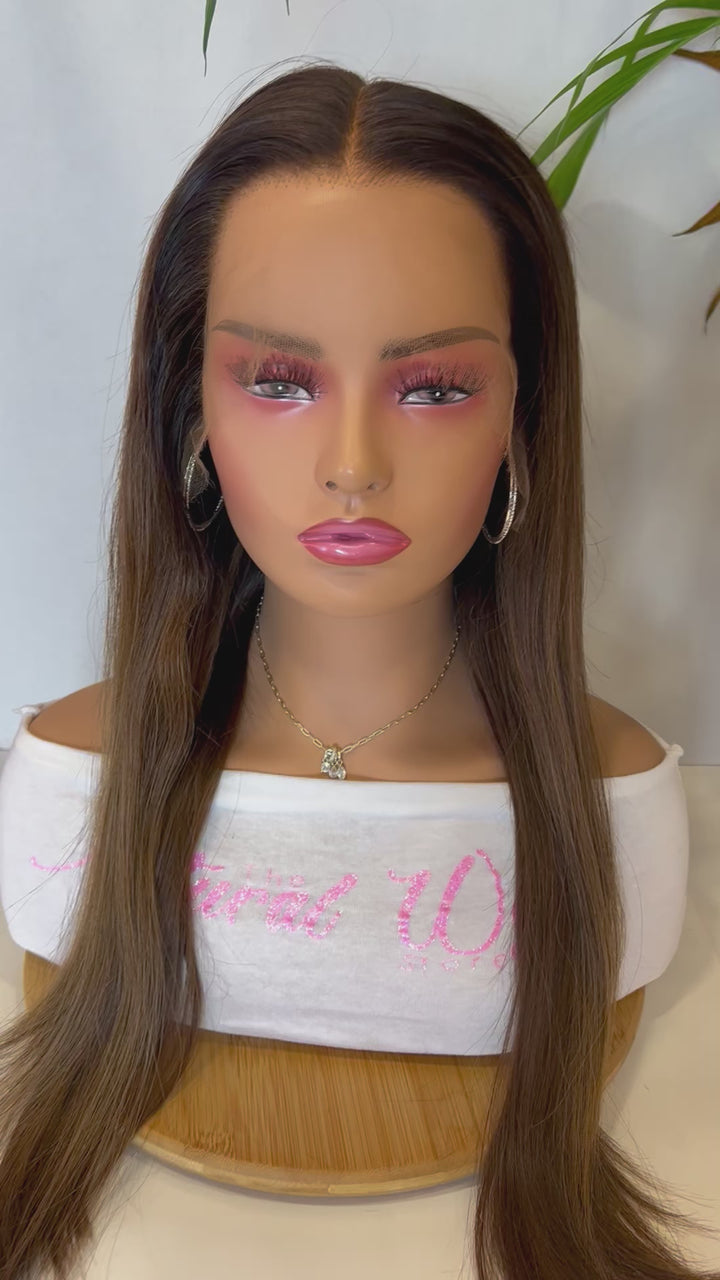 Janet 18" Inch Brazilian  N309 18 Inches HD Lace Ombre / Size Medium