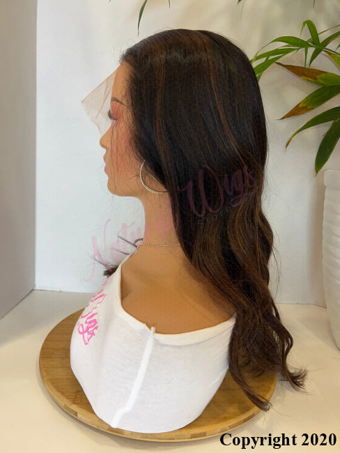 Shanice - N61 16’ Inch Virgin Hair Wavy Wigs